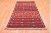 Kilim Red Hand Knotted 39 X 61 Area Rug 100-76443 Thumb 5