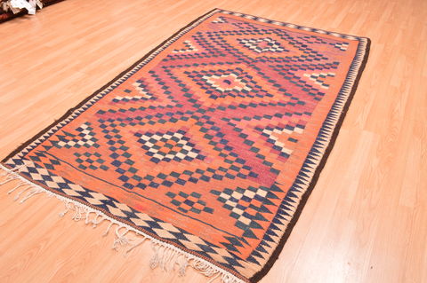 Kilim Multicolor Hand Knotted 46 X 85  Area Rug 100-76444 Image 1