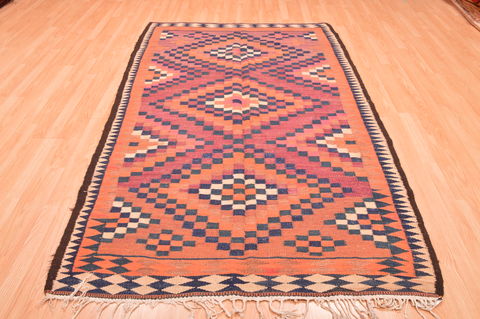 Kilim Multicolor Hand Knotted 46 X 85  Area Rug 100-76444 Image 4