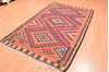 Kilim Multicolor Hand Knotted 46 X 85  Area Rug 100-76444 Thumb 1