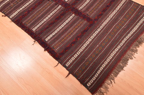 Kilim Brown Hand Knotted 37 X 53 Area Rug 100-76445 Image 4