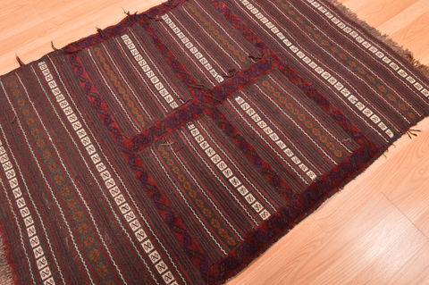 Kilim Brown Hand Knotted 37 X 53 Area Rug 100-76445 Image 5
