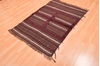 Kilim Brown Hand Knotted 37 X 53 Area Rug 100-76445 Thumb 2