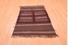 Kilim Brown Hand Knotted 37 X 53 Area Rug 100-76445 Thumb 3