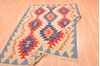 Kilim Blue Hand Knotted 51 X 83 Area Rug 100-76448 Thumb 1