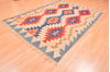 Kilim Blue Hand Knotted 51 X 83 Area Rug 100-76448 Thumb 5