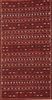 Kilim Red Runner Hand Knotted 410 X 98  Area Rug 100-76449 Thumb 0