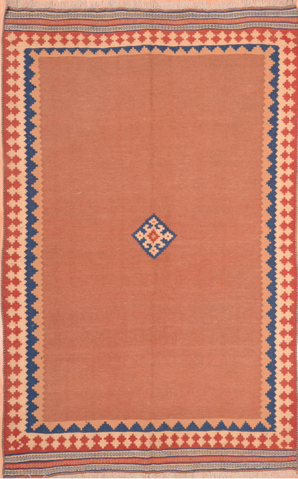 Kilim Beige Hand Knotted 48 X 90 Area Rug 100-76450 Image 0
