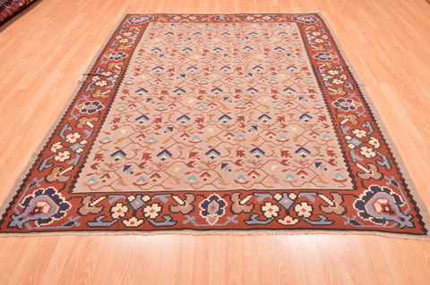 Kilim Grey Hand Knotted 67 X 810 Area Rug 100-76453 Image 1