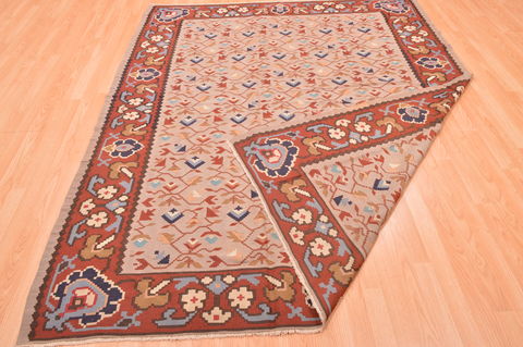 Kilim Grey Hand Knotted 67 X 810 Area Rug 100-76453 Image 6