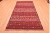 Kilim Red Runner Hand Knotted 45 X 91  Area Rug 100-76454 Thumb 1