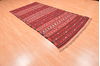 Kilim Red Runner Hand Knotted 45 X 91  Area Rug 100-76454 Thumb 3