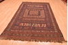 Kilim Brown Hand Knotted 57 X 88  Area Rug 100-76455 Thumb 1