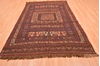 Kilim Brown Hand Knotted 57 X 88  Area Rug 100-76455 Thumb 3