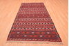 Kilim Red Hand Knotted 47 X 92 Area Rug 100-76456 Thumb 5
