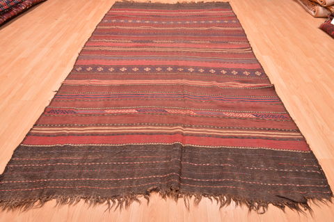 Kilim Brown Flat Woven 60 X 115 Area Rug 100-76457 Image 1