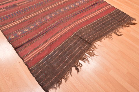 Kilim Brown Flat Woven 60 X 115 Area Rug 100-76457 Image 3