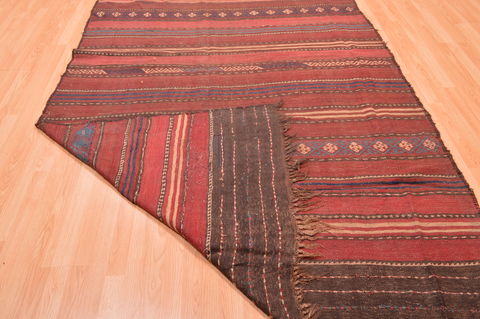 Kilim Brown Flat Woven 60 X 115 Area Rug 100-76457 Image 4