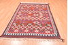 Kilim Red Hand Knotted 47 X 68 Area Rug 100-76458 Thumb 1