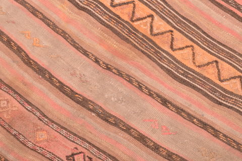 Kilim Brown Runner Hand Knotted 45 X 106 Area Rug 100-76459 Image 7