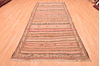 Kilim Brown Runner Hand Knotted 45 X 106  Area Rug 100-76459 Thumb 1