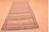 Kilim Brown Runner Hand Knotted 45 X 106  Area Rug 100-76459 Thumb 3
