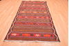 Kilim Red Runner Hand Knotted 45 X 89 Area Rug 100-76460 Thumb 1