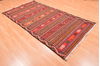 Kilim Red Runner Hand Knotted 45 X 89  Area Rug 100-76460 Thumb 2