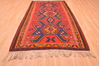 Kilim Red Hand Knotted 57 X 910  Area Rug 100-76464 Thumb 3