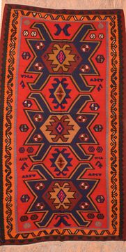 Kilim Red Hand Knotted 5'7" X 9'10"  Area Rug 100-76464