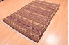 Kilim Brown Hand Knotted 411 X 78 Area Rug 100-76466 Thumb 2