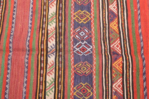 Kilim Green Runner Hand Knotted 50 X 107 Area Rug 100-76467 Image 8