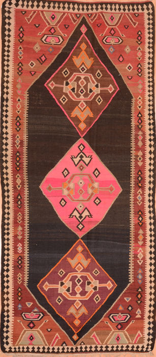 Kilim Red Hand Knotted 48 X 78 Area Rug 100-76468 Image 0