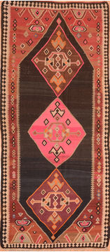 Kilim Red Hand Knotted 4'8" X 7'8"  Area Rug 100-76468