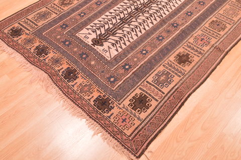 Kilim Brown Hand Knotted 51 X 90 Area Rug 100-76469 Image 2