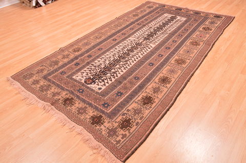 Kilim Brown Hand Knotted 51 X 90 Area Rug 100-76469 Image 6