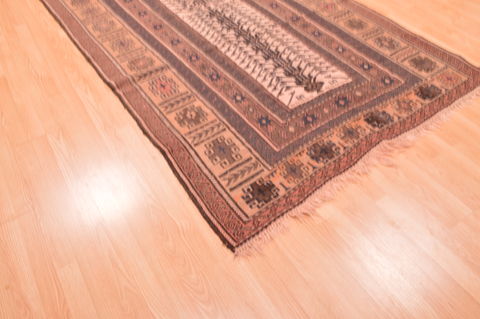 Kilim Brown Hand Knotted 51 X 90 Area Rug 100-76469 Image 8