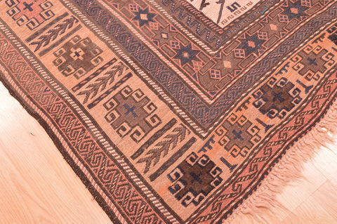 Kilim Brown Hand Knotted 51 X 90 Area Rug 100-76469 Image 9