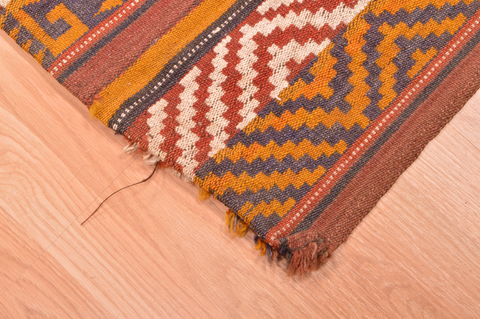 Kilim Brown Flat Woven 60 X 116 Area Rug 100-76473 Image 10