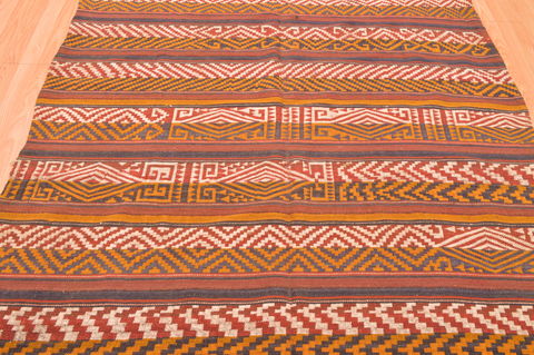Kilim Brown Flat Woven 60 X 116 Area Rug 100-76473 Image 12