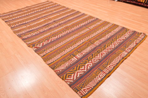 Kilim Brown Flat Woven 60 X 116 Area Rug 100-76473 Image 4