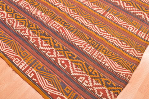 Kilim Brown Flat Woven 60 X 116 Area Rug 100-76473 Image 6