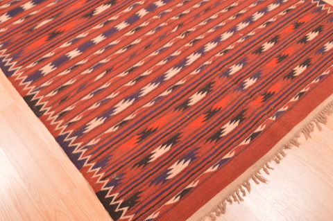Kilim Red Runner Hand Knotted 48 X 96 Area Rug 100-76474 Image 4