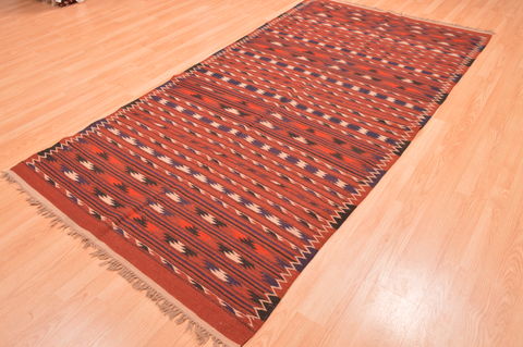 Kilim Red Runner Hand Knotted 48 X 96 Area Rug 100-76474 Image 6