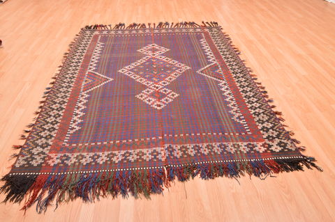 Kilim Brown Hand Knotted 59 X 77 Area Rug 100-76478 Image 5