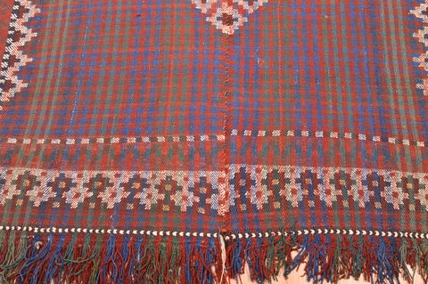 Kilim Brown Hand Knotted 59 X 77 Area Rug 100-76478 Image 6