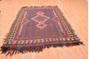 Kilim Brown Hand Knotted 59 X 77  Area Rug 100-76478 Thumb 5