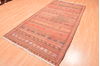 Kilim Red Hand Knotted 411 X 95  Area Rug 100-76480 Thumb 10