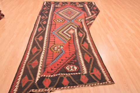 Kilim Brown Flat Woven 57 X 1110 Area Rug 100-76482 Image 3