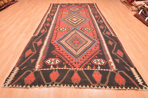 Kilim Brown Flat Woven 57 X 1110 Area Rug 100-76482 Image 8